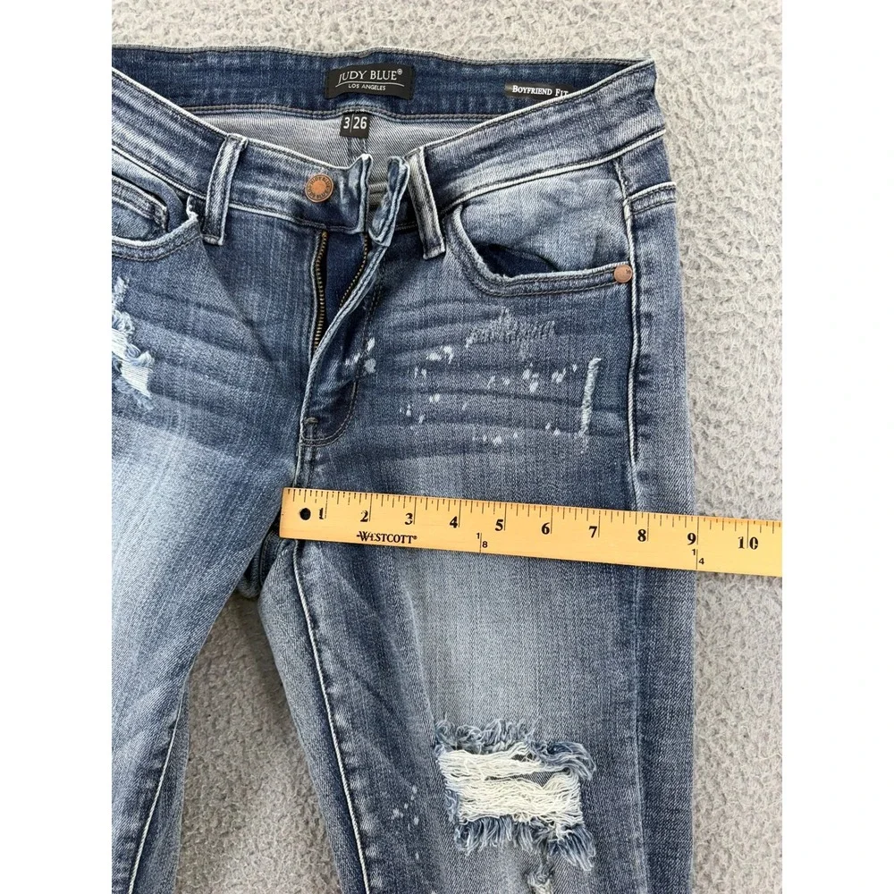 Judy Blue Jeans Womens 3/26 Dark Wash Skinny High Rise Stretch Denim Boutique